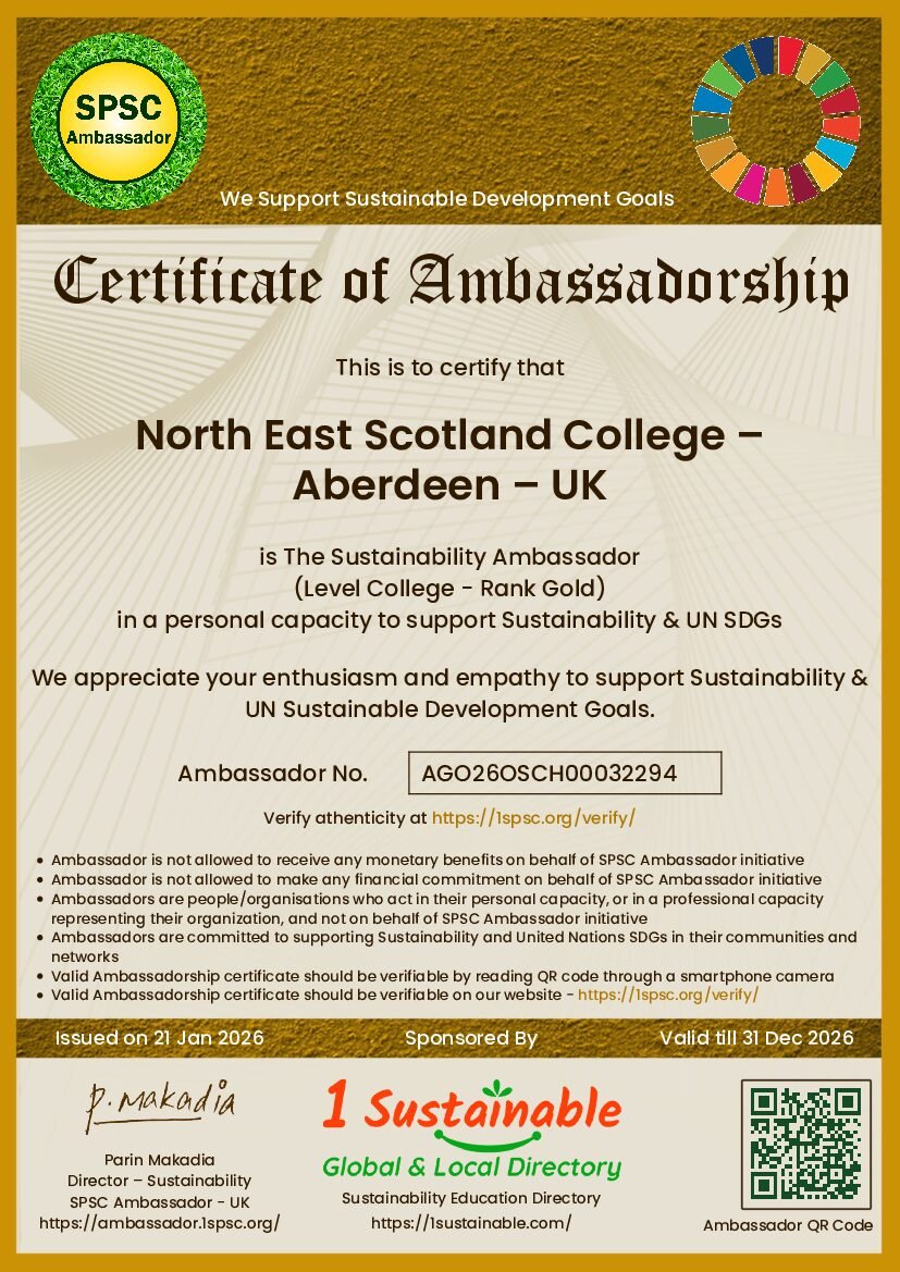 College Gold Certificate