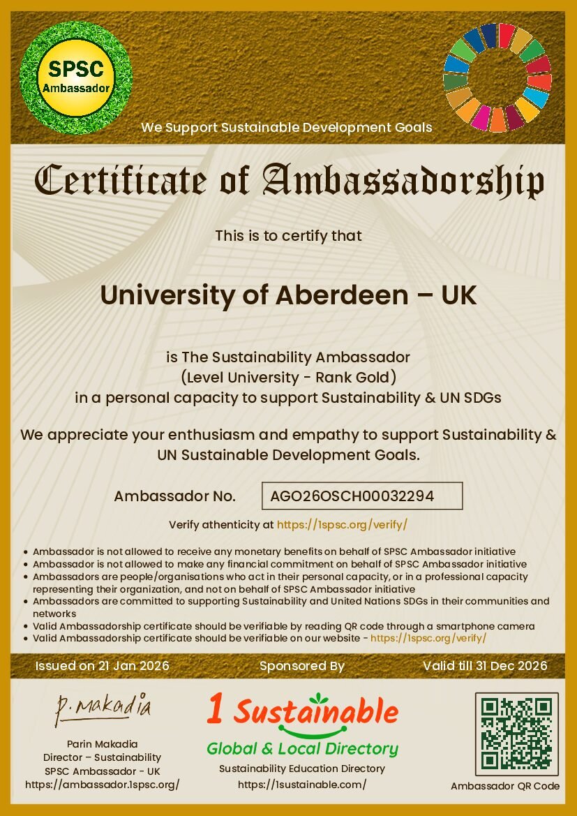 University Certificate Gold
